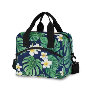 Sac Isotherme Multifonctionnel Grande Capacité en Polyester, Motif Feuilles de Bambou Vertes Personnalisé, Prix de Gros pour Adultes - Product Image 1
