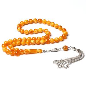 Rosario musulmano abrace colore 10mm Tasbih regalo Ramadan argento metallo nappa Tarbons uomo Misbaha Tasbeeh islamico - Product Image 2
