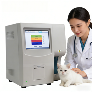Veterinaire hematologieanalysator 3-delig 5-delig automatische dierlijke bloedanalysator voor dierenkliniek laboratorium <span class=keywords><strong>CBC</strong></span> - Product Image 1