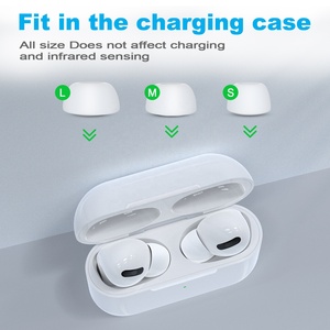 New Bee - Caja de <span class=keywords><strong>6</strong></span> Pares de Fundas de Silicona Blancas para Auriculares, Repuestos de Tapones para Auriculares con Caja para <span class=keywords><strong>Airpods</strong></span> <span class=keywords><strong>Pro</strong></span> - Product Image 3