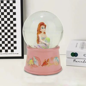 Özel reçine zanaat karikatür heykelcik sevimli <span class=keywords><strong>mermaid</strong></span> heykel modeli kar küre ev dekorasyon sanat ekran akvaryum hatıra hediye - Product Image 5
