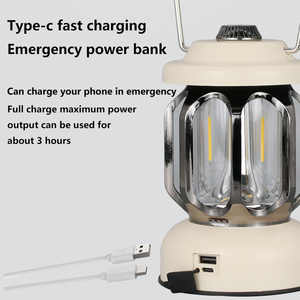 Nuevas luces de camping retro para exteriores, luces portátiles para exteriores, luces de camping regulables, luces de ambiente, muy vendidas. - Product Image 3