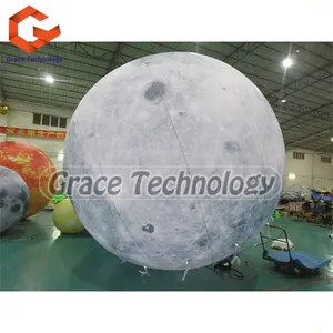 Custom LED Lighting Inflatable Planet Balloons Earth Moon Jupiter Saturn Uranus Neptune Mercury Venus For Party Decoration