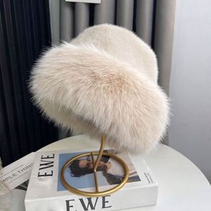Sombrero de Invierno de Piel Sintética para Mujer, de Alta Calidad, Lujoso y a la Moda, con Parte Superior Redonda y Suave - Product Image 2