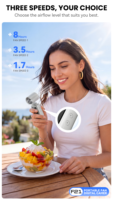 Kamera Mini Portabel 1080p dengan Kipas Pendingin, Desain Putar 270 Derajat, Baterai 2200mAh, Layar 1,97 inci, Mudah Digunakan untuk Perjalanan Luar Ruangan
