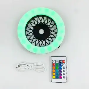 Shisha Accessories 6 Inch Colorful LED Ring Lamp With Remote Controller