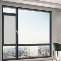 Fabricant de fenêtres en verre pour maisons avec verre givré imperméable, fenêtres et cadres de fenêtres en verre pour la conception de porches et de magasins