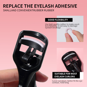 LMLTOP Almohadillas de silicona portátiles de alta calidad <span class=keywords><strong>para</strong></span> rizador de <span class=keywords><strong>pestañas</strong></span>, 4 unidades/juego, antiescaldaduras, repuesto de dientes de peine <span class=keywords><strong>para</strong></span> rizador de <span class=keywords><strong>pestañas</strong></span> - Product Image 2