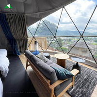 Usine directe Camping Geo grand salon dôme géodésique maison tentes Glamping jardin Igloo dôme