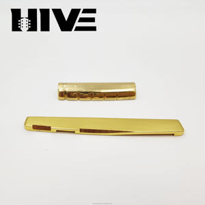 HIVE <span class=keywords><strong>Fine</strong></span> Copper 6-<span class=keywords><strong>String</strong></span> Folk Guitar Saddle Nuts Replacement Bridge Parts untuk Gitar Folk, Gitar Kayu, dan Instrumen Senar - Product Image 4