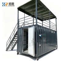 Outdoor-Küchencontainer mit Dachterrasse, Treppe und Getränkeschrank für Restaurantbetriebe