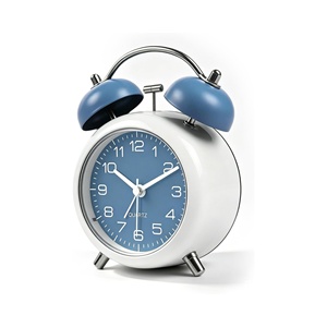 Réveil à double cloche rétro puissant avec veilleuse pour chambre et bureau - Product Image 1