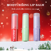 Lissage de Noël des lignes des lèvres Baume à lèvres hydratant et hydratant pour prévenir les lèvres gercées