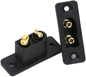 Adaptateur de batterie Amass noir original XT90H XT90H-F XT90E XT90E-M avec connecteur DIN 2P à montage sur panneau pour applications d'alimentation - Product Image 4