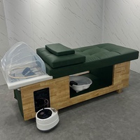 Yapin Mobilier de Salon Moderne Lit de Lavage Capillaire en Bois Thérapie par l'Eau Spa Tête Lit de Shampooing Thaïlandais