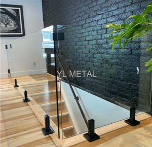 YL METAL Новая модель безрамного стеклянного ограждения из нержавеющей стали с креплением на стойках для перил, балюстрад, ограждений, лестниц и балконов - Product Image 6