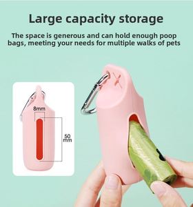 Promotion Custom Logo Portable <b>Dog</b> Walking Poop Garbage <b>Box</b> Dispenser <b>Dog</b> Poop Bag Organizer With Carabiner - Product Image 3
