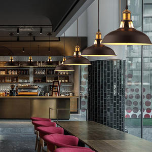 โคมไฟแขวนแบบเรียบง่ายสำหรับบ้านไร่โคมไฟระย้าตกแต่งโคมระย้าสไตล์อุตสาหกรรมโคมไฟ LED สีดำทันสมัย - Product Image 2