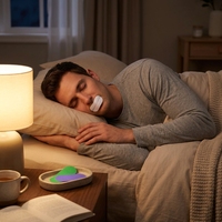 Bandes buccales de marque privée pour la réduction du ronflement et une meilleure qualité de sommeil, faible MOQ, bande adhésive nasale moyenne pour la respiration