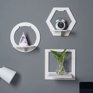 Étagère murale sans perçage pour le rangement, idéale pour le salon, la cuisine, la chambre, la décoration de la maison - Product Image 1