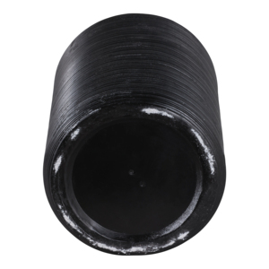 Grands pots à plantes en résine pour intérieur et extérieur, design côtelé noir, décoration de jardin - Product Image 6