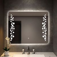 Espejo de Baño LED Inteligente con Diodos Luminosos, Montado en la Pared, Personalizado de Fábrica, con Doble Circuito de Luz de Fondo para Hogar y Hotel