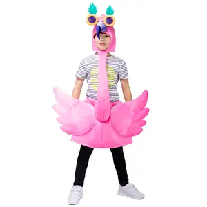Halloween Pink Flamingo CostumesCarnival Funny Party Dress Adult Role Playing Dress Live Cosplay Costume