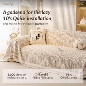 Plaid <span class=keywords><strong>de</strong></span> canapé rayé en velours doux et chenille, couverture décorative <span class=keywords><strong>de</strong></span> luxe DL, OEM - Product Image 4