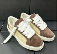 Chaussures de sport unisexes personnalisées à semelle épaisse style Paris, lacets, couleurs rétro, tendance américaine, chaussures décontractées pour hommes