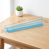 Règle de placement et de tri pour Mahjong américain, 18 pouces, en plastique transparent, outil de rangement deux-en-un