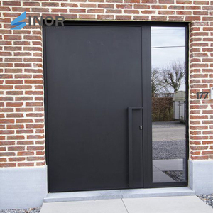 Butoir de porte en cuivre à pivot moderne de style moderne Panneau fixe géant surdimensionné Long en acier Grand prix - Product Image 1
