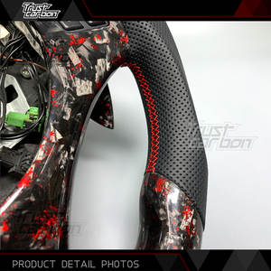 Volante Deportivo de Fibra de Carbono Forjado Personalizado para <span class=keywords><strong>BMW</strong></span> Serie 3 <span class=keywords><strong>E90</strong></span> E92 X3 M3 330i <span class=keywords><strong>330d</strong></span> Coupé 335i Coupé 318i 2003-2012 - Product Image 4