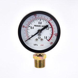 Aotes เครื่องวัดความดัน Y60 0-2.5 MPa อนาล็อกหัวโลหะวัดสำหรับชิ้นส่วนปั๊มลม - Product Image 1