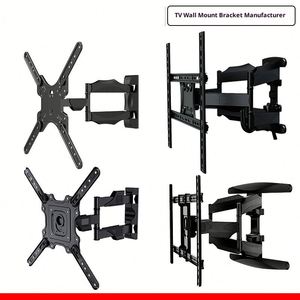 Support mural pour téléviseur à <span class=keywords><strong>bras</strong></span> <span class=keywords><strong>articulé</strong></span> à mouvement complet, robuste, réglage de la rotation et de l'inclinaison, acier fixe pour 10 à 85 pouces - Product Image 3