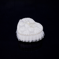 Fournitures de décoration de mariage boîte à bagues de mariée pour anniversaire saint valentin anniversaires mariages cadeaux dentelle anneau de mariage oreiller