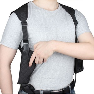 Universal Shoulder Holster Nylon Double Magazine Concealed Tactical Outdoor Sports Breathable Black - Product Image 1