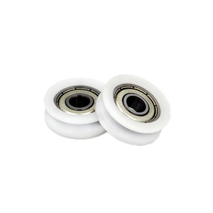 Rodamientos de plástico duro <span class=keywords><strong>para</strong></span> puerta de ducha, riel guía deslizante <span class=keywords><strong>para</strong></span> puerta de almacén, BSU60830-10R2.75, 8x30x10mm - Product Image 2