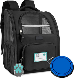 Bolsa de transporte de viaje para mascotas para gatos, perros pequeños, hasta extensión, cama para mascotas, habitación, <span class=keywords><strong>am</strong></span>-azon, mochila para salir para gatos, transpirable, plegable - Product Image 1