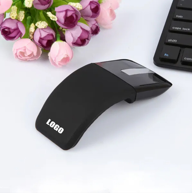 Small Qty Fast Customization Arc Folding Sroll Touch Wireless Optical Mouse