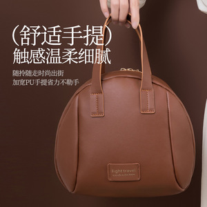 Sac à cosmétiques Merlad Shell, grande capacité, fermeture à glissière, étui de rangement portable pour articles de toilette pour femmes - Product Image 4