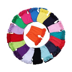 RTS Sommer Baby Mädchen Rüschen Shorts Blank Gestrickte Baumwolle Kleines Mädchen Icing Rüschen Shorts Kinder Mädchen Kurze Hosen Unterwäsche <span class=keywords><strong>2026</strong></span> - Product Image 1