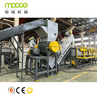 Chaîne de recyclage à lavage à chaud pour déchets HDPE, PE, bouteilles de lait, PP, morceaux de plastique, seaux – Machine de broyage, concassage et lavage du plastique