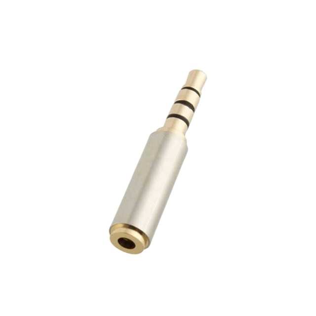 1pc Golden 3.5mm Male to 2.5mm Female Audio Stereo Adapter Plug Converter Adapter Headphone Jack