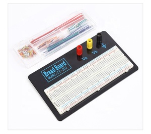Kit de <span class=keywords><strong>830</strong></span> points de connexion sans soudure et de fils pour breadboard - Product Image 1