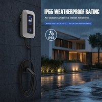 Chargeur mural pour véhicules électriques 7/11/22 kW, écran tactile 5 pouces, Wi-Fi et Bluetooth, OCPP1.6, compatible avec une utilisation domestique et commerciale
