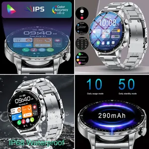 LIGE 2026 Nuovo <span class=keywords><strong>Smartwatch</strong></span> da <span class=keywords><strong>Uomo</strong></span> con Monitoraggio dell'Ossigeno nel Sangue, Assistente Vocale AI, Chiamate Bluetooth, Orologio Sportivo Intelligente - Product Image 3
