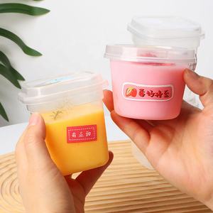 ถ้วยพุดดิ้งโยเกิร์ตนมแบบใช้แล้วทิ้งถ้วยพลาสติกพร้อมฝาปิดสำหรับทำขนมเยลลี่มะพร้าว - Product Image 3