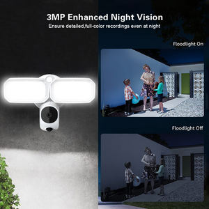 HD-Sicherheitskamera mit Dual-LED, Zwei-Wege-Audio und Bewegungssensor, Smart Floodlight Tuya Sicherheitskamera - Product Image 6