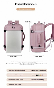 Mochila de <span class=keywords><strong>Viaje</strong></span> Multifuncional, Impermeable, para Computadora, de Lujo, Personalizada, para Hombre y Mujer, para Cabina de Ryanair, <span class=keywords><strong>40x25x20</strong></span>, para Laptop - Product Image 4