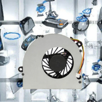 Ventilateur de refroidissement de remplacement pour ordinateur portable DE-M4040 N4050 N5040 N5050, refroidisseur CPU/GPU, ensemble de ventilateur sans balais DC avec dissipateur thermique en plastique